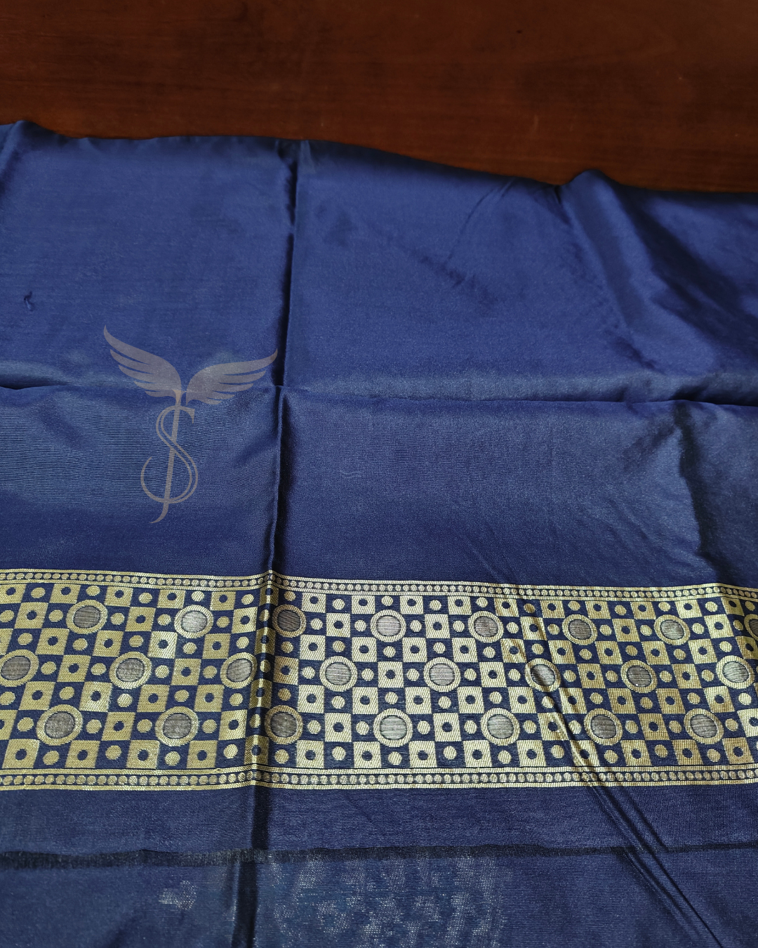 Royal Blue Banarasi Jari Silken Saree with Rich Golden Pallu