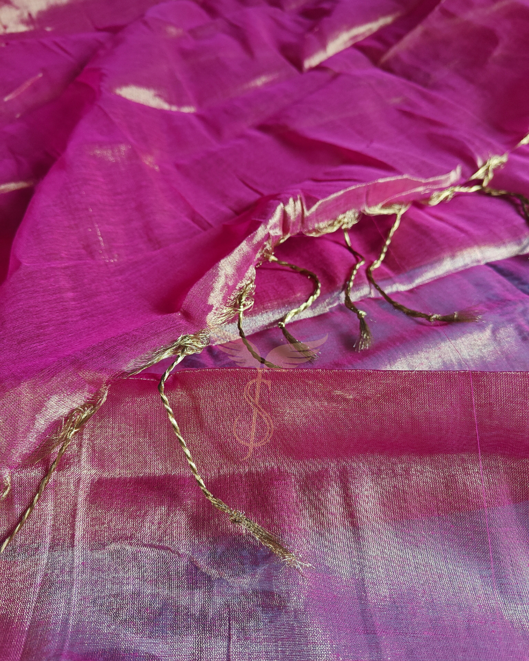 Red Tissue Banarasi Jari Silken Saree