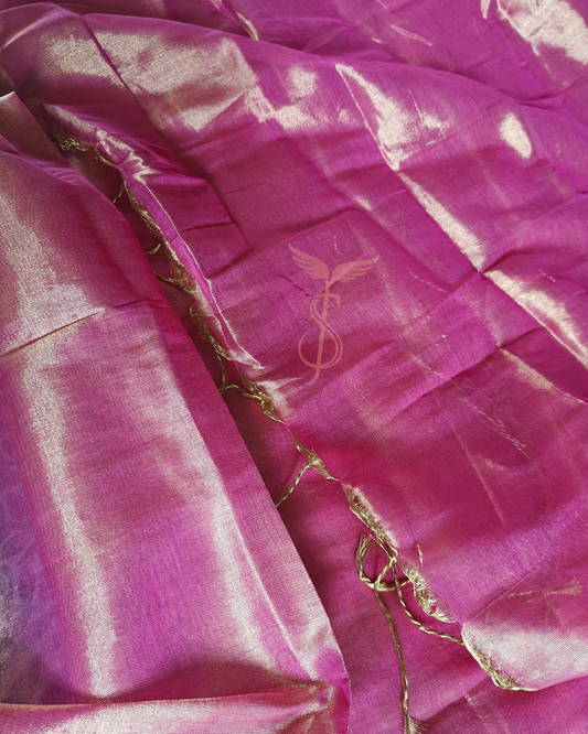 Red Tissue Banarasi Jari Silken Saree